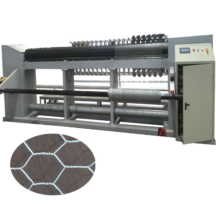 reverse twist hexagonal mesh machine